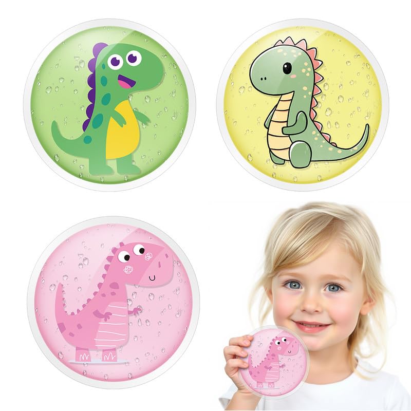 Flintronic 3 Gel Ice Pack Cold Compress for Kids, Ice Pads Round Cold Compress Ice Bag, Reusable, for Teeth, Eye (Diameter 12 cm)